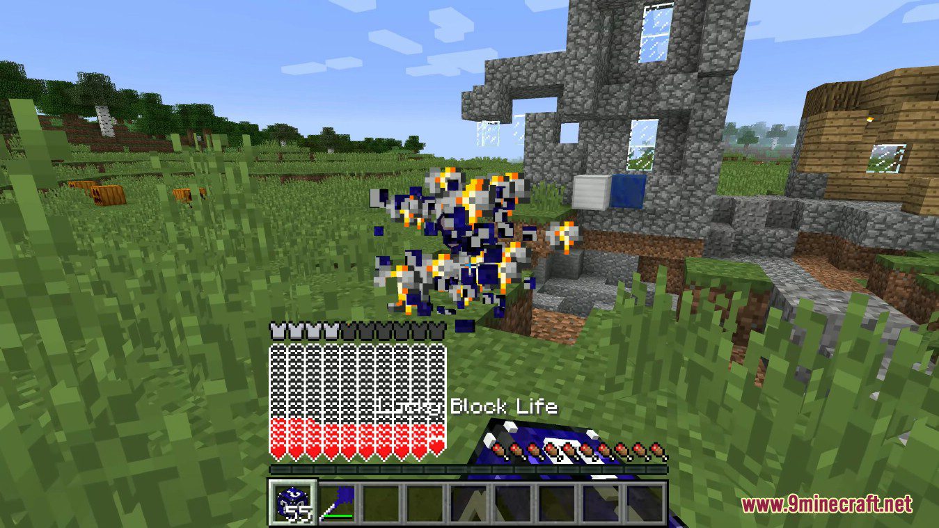 description_6 Life Lucky Block Mod (1.8.9) - Супер VIP выпадение предметов