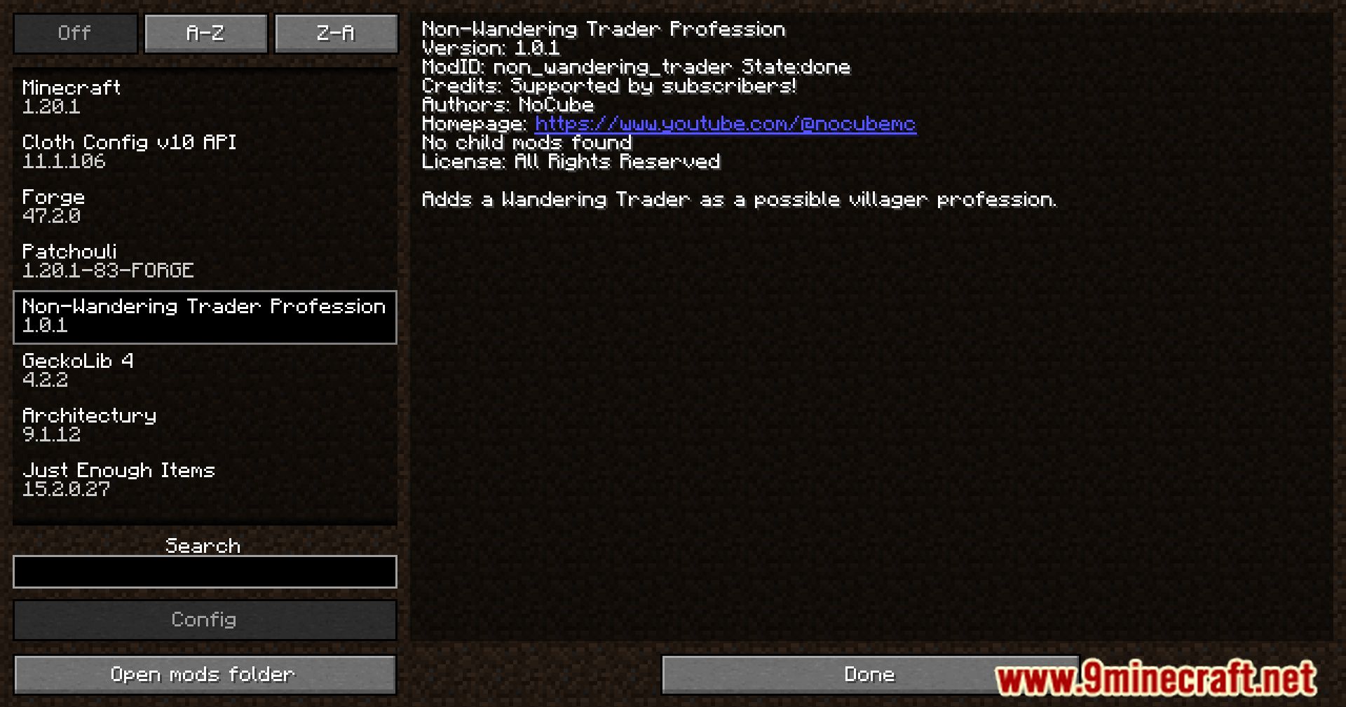 description_0 Non-Wandering Trader Profession Mod 1.20.1 - Unique village trade for wanderers
