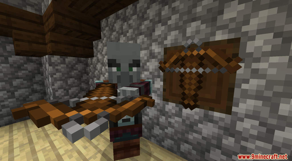 description_5 Tool Rack Data Pack (1.20.2, 1.19.4) - stores tools and weapons!