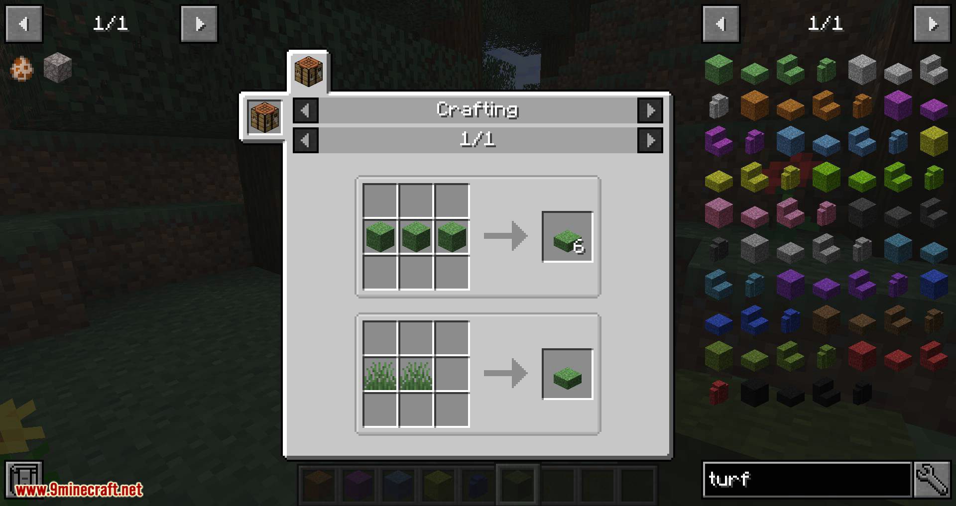 image 14 for Grass Mode (1.20.1) - Colorize the decorative blocks of grass.