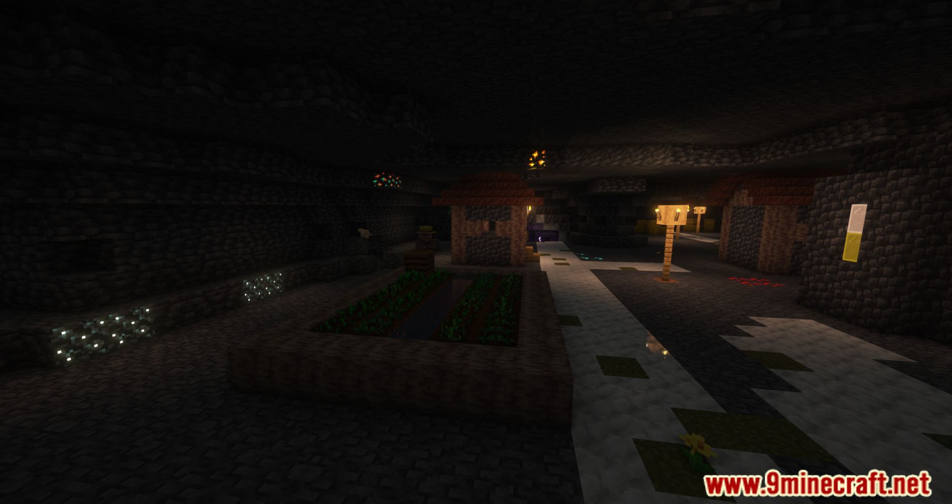 description_12 Underground Villages Mod (1.20.4) - Underground cities