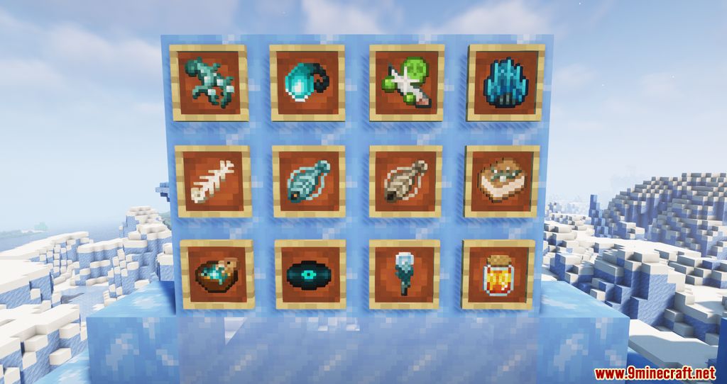 description_2 Aquamirae Mod 1.20.1 - aquatic armor, tools, sea life