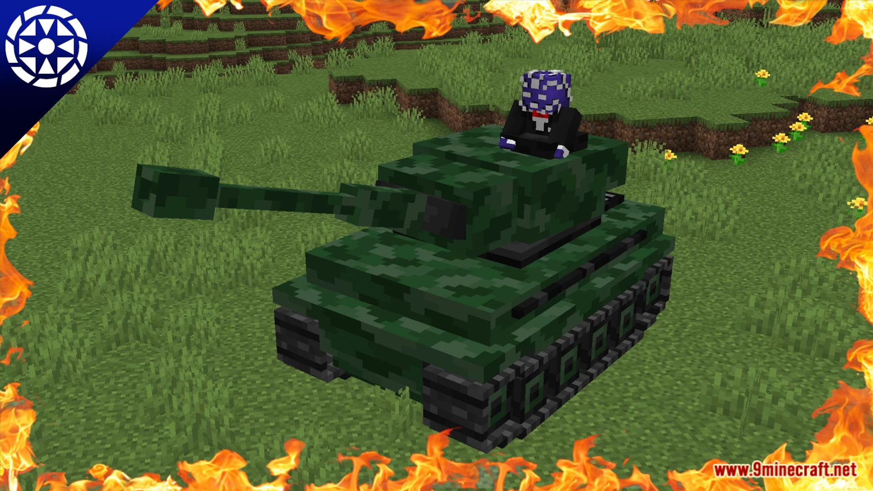 description_0 Tanks Data Pack (1.19.4, 1.19.2) - Управляемые танки!
