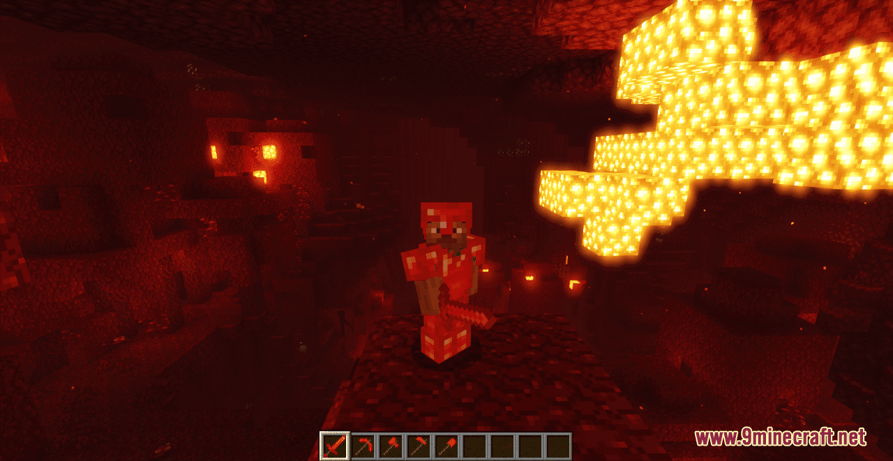 description_8 Red Diamond Resource Pack (1.19.3, 1.19.2) - Пакет текстур