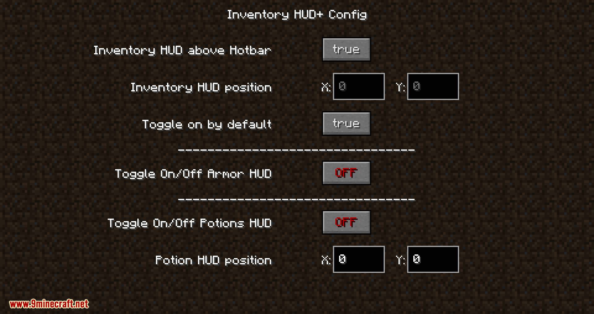 description_9 Inventario Modo HUD+ (1.20.4) - verá mucho más que en el modo estándar