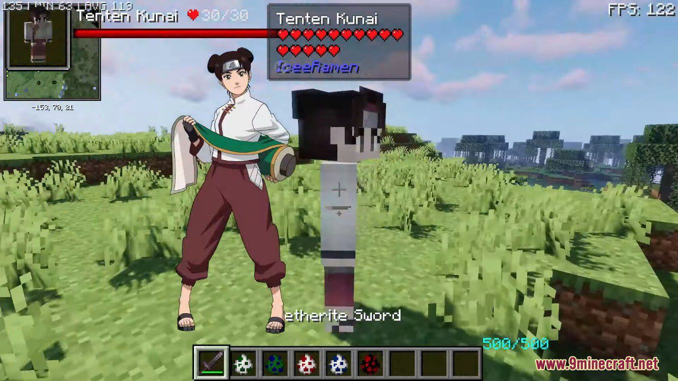 description_12 IceeRamen Naruto Mod (1.16.5) - Искусство всей природы