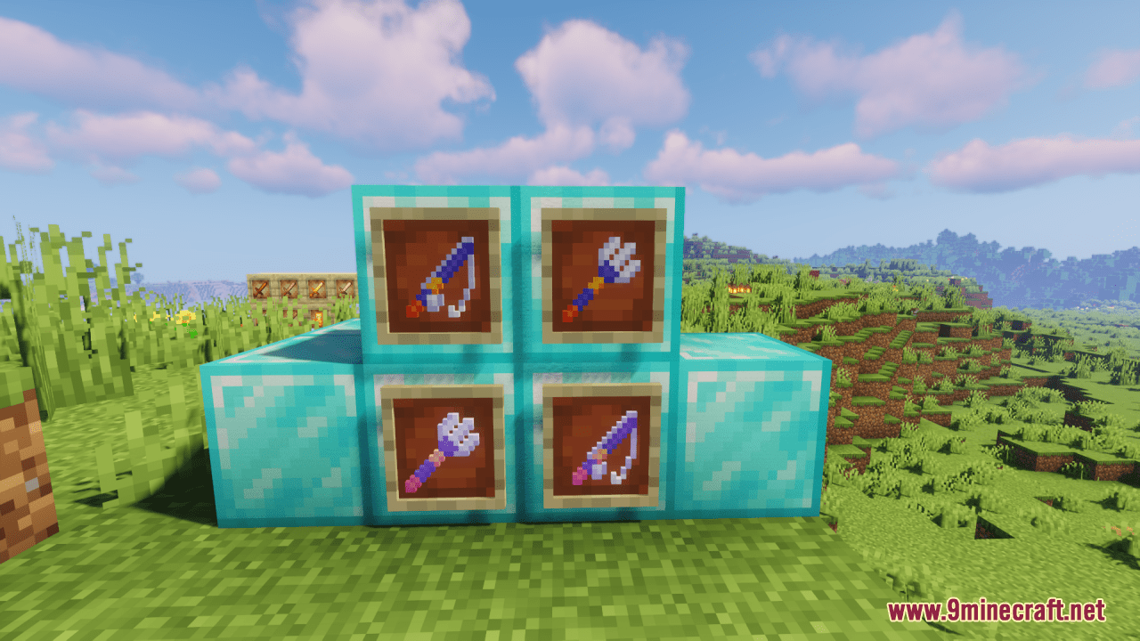 description_11 Seabird Trident & Fishing Rod Resource Pack (1.19.4, 1.19.2) - текстур-пак