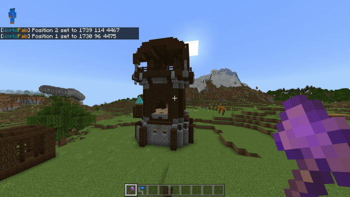 image 8 for Add-on World Fabricator (1.20) - MCPE/Bedrock WorldEdit Mod