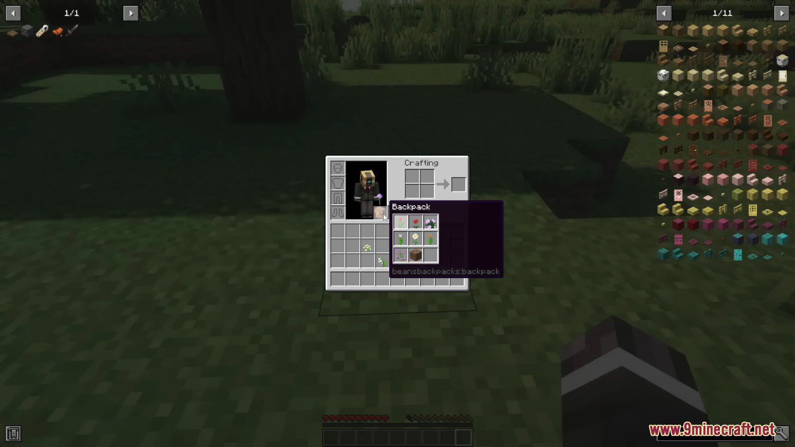 image 3 for Beans Backpacks Mod (1.20.2) - more than backpacks