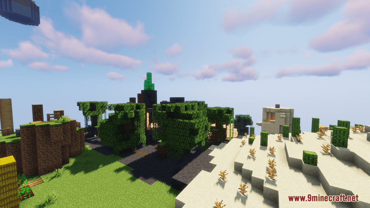 description_3 Parkour Illusion Map (1.20.4, 1.19.4) - parkour on the Mobius strip