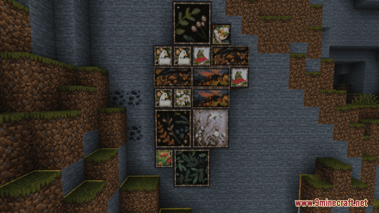 description_9 Cottagecore Paintings Resource Pack (1.19.4, 1.19.2) - Пакет текстур