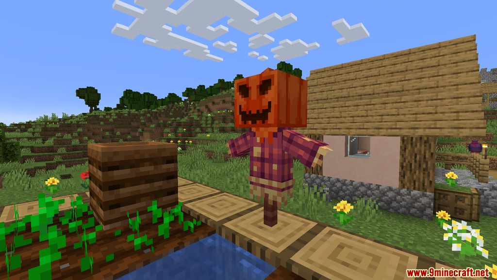 description_2 Мод Mob Scarecrows - сущности, защищающие фермы
