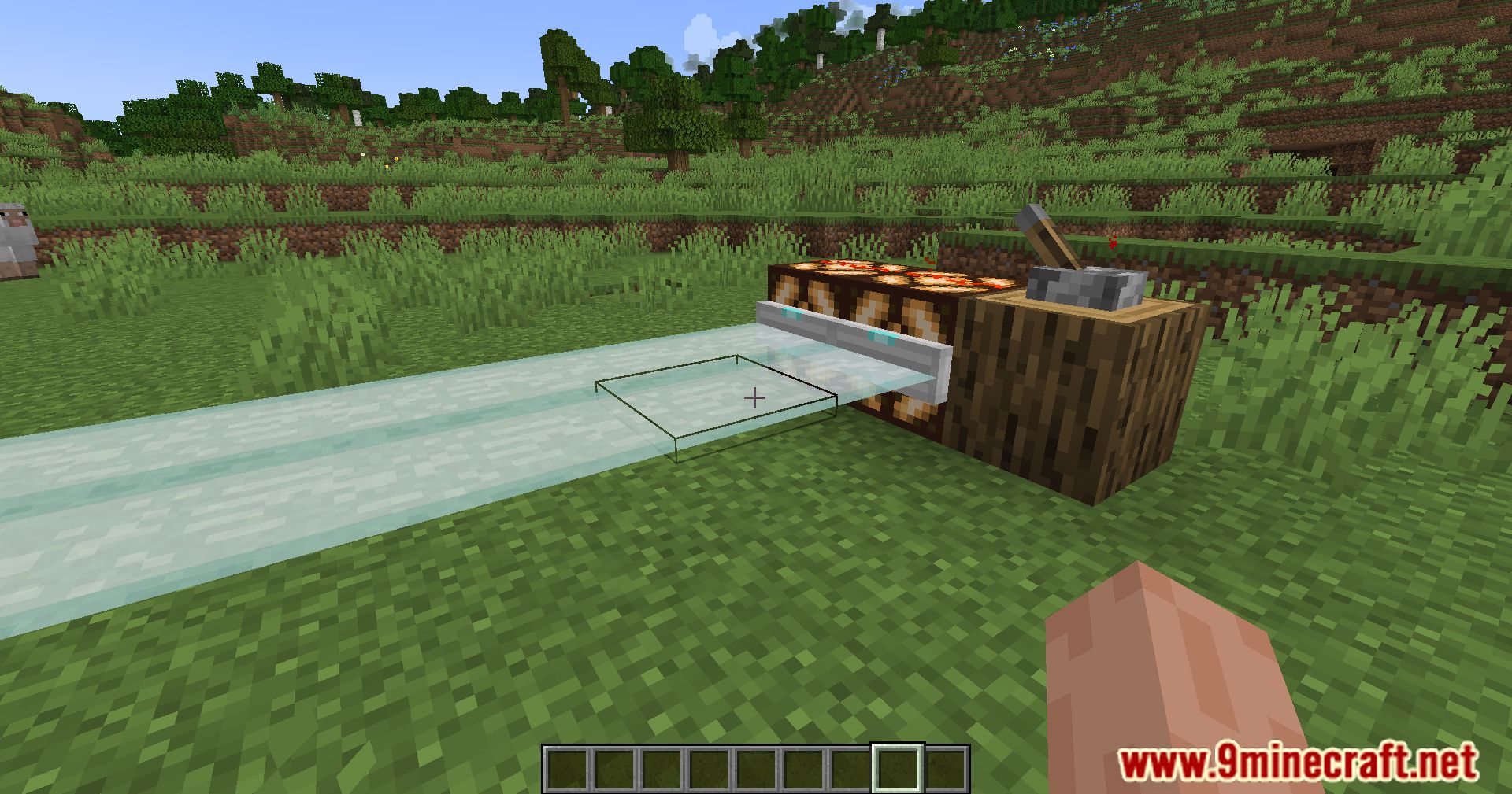 description_2 Laser Bridges & Doors Mod (1.19.4) Fabric/Quilt version - a futuristic combination of functionality and style!