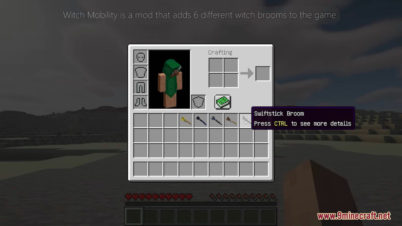 description_8 Witch Mobility Mod - путешествуйте как настоящая ведьма!