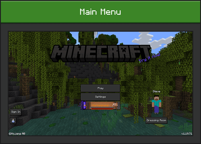 image 1 for Dark UI Texture Packages (1.20) - MCPE/Bedrock