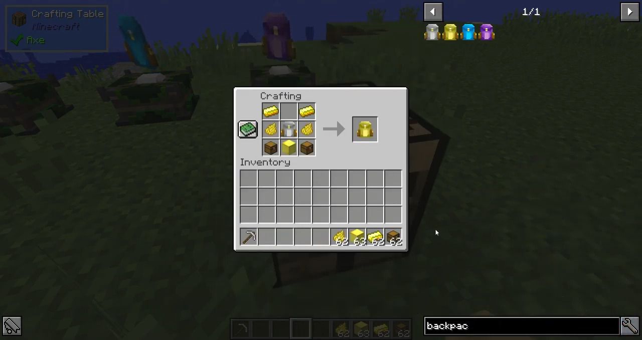 description_5 Simplemente Mochila Mod - almacenar cosas