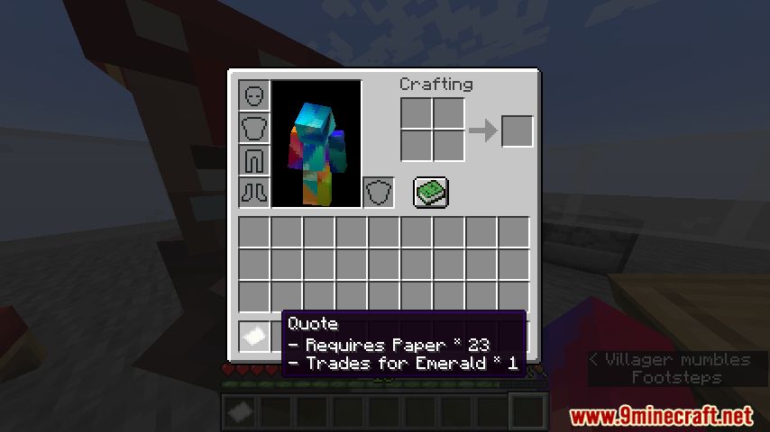 description_5 Villager Trading Station Mod 1.20.4 - Automated trading with villagers