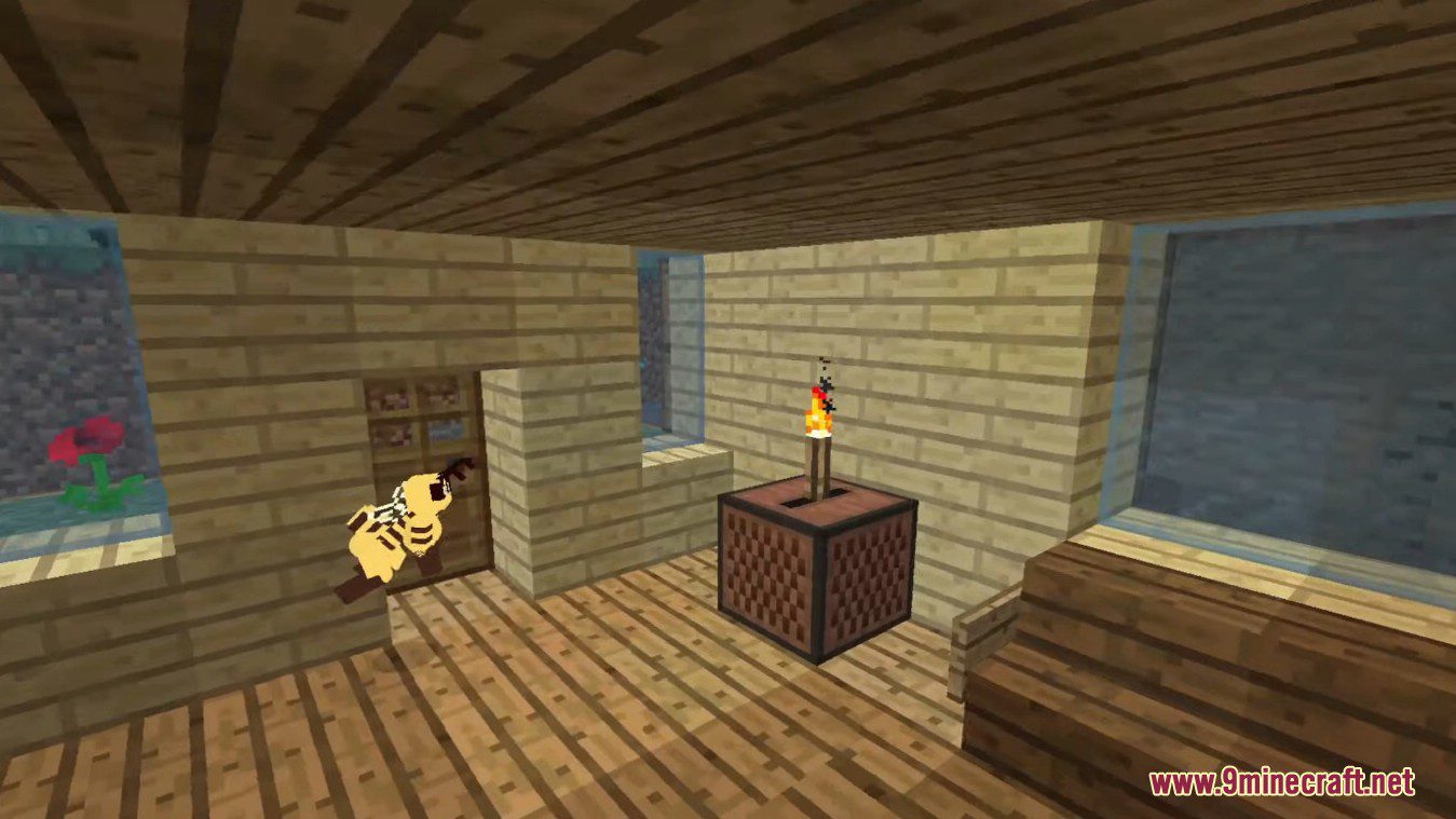 description_0 Bee Mod (1.12.2) - Золотая девушка-пчела с сундуком