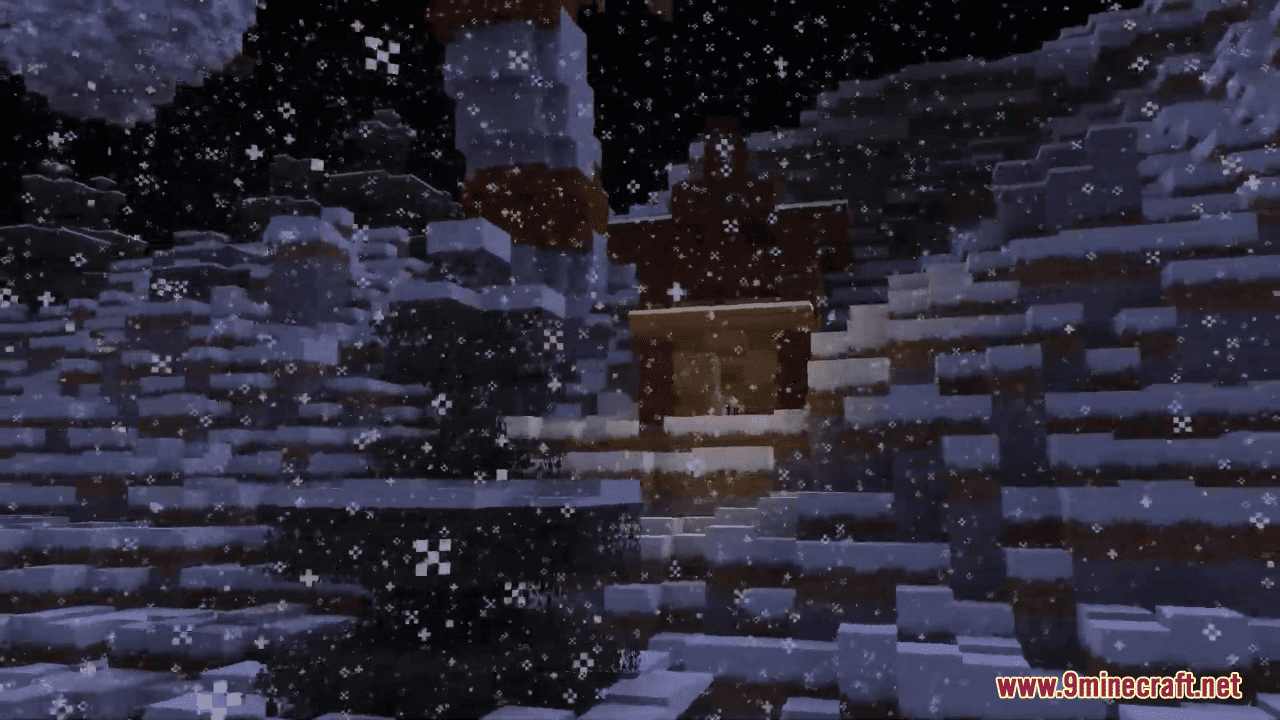 description_2 Map Winter Valley (1.20.4, 1.19.4) - vibrant snow country