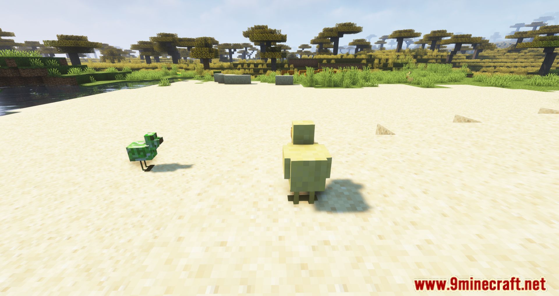 description_1 CreeperHost Presents Chickens Mod 1.19.2 - Chickens cackle less.