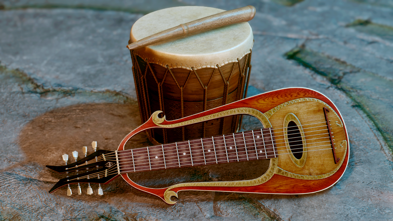 description_1 2к-4к музыкальные инструменты / JS Instruments of Skyrim SE