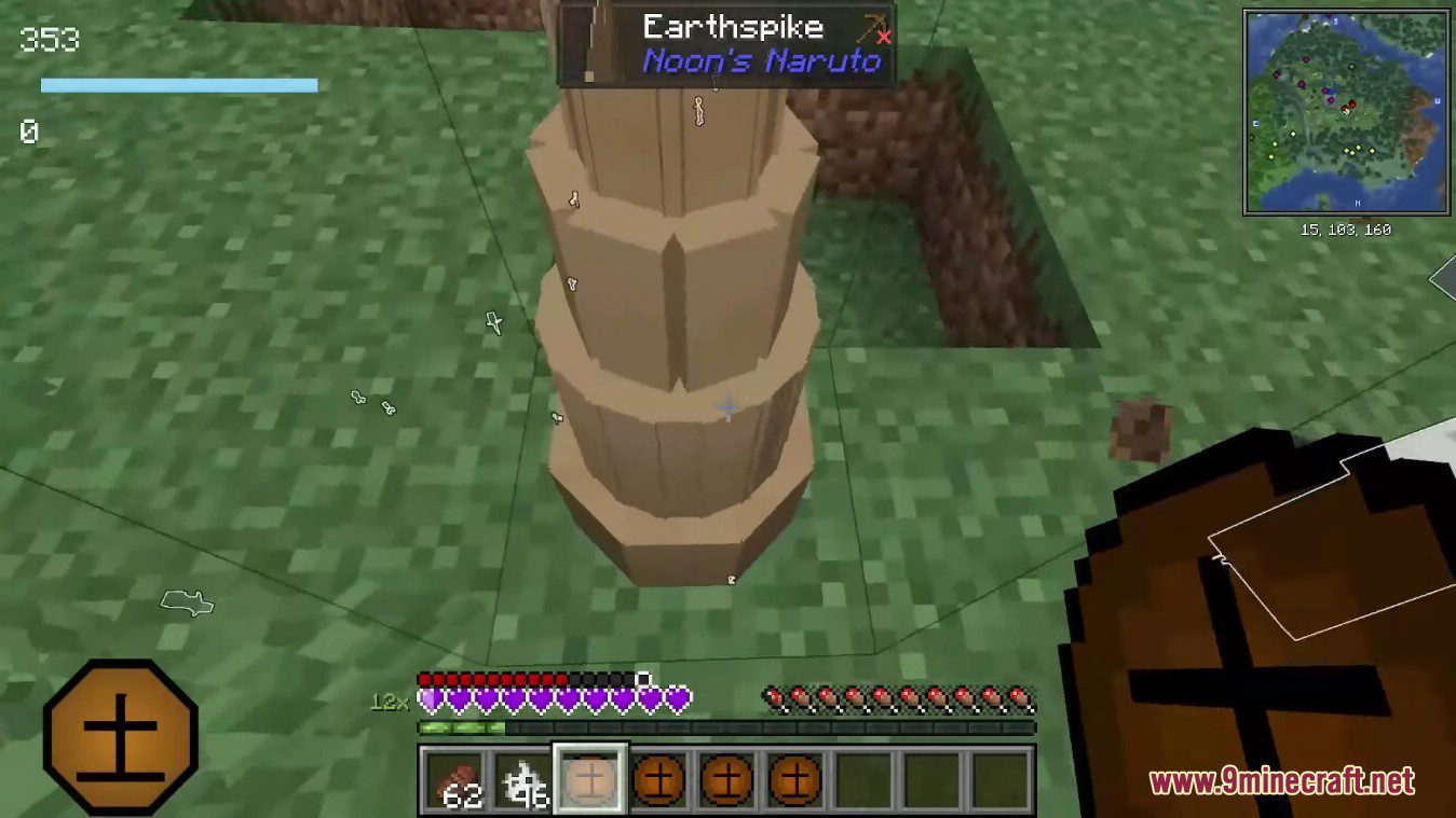 description_12 Noon's Naruto Mod 1.18.2 is one of the most Naruto-like mods.