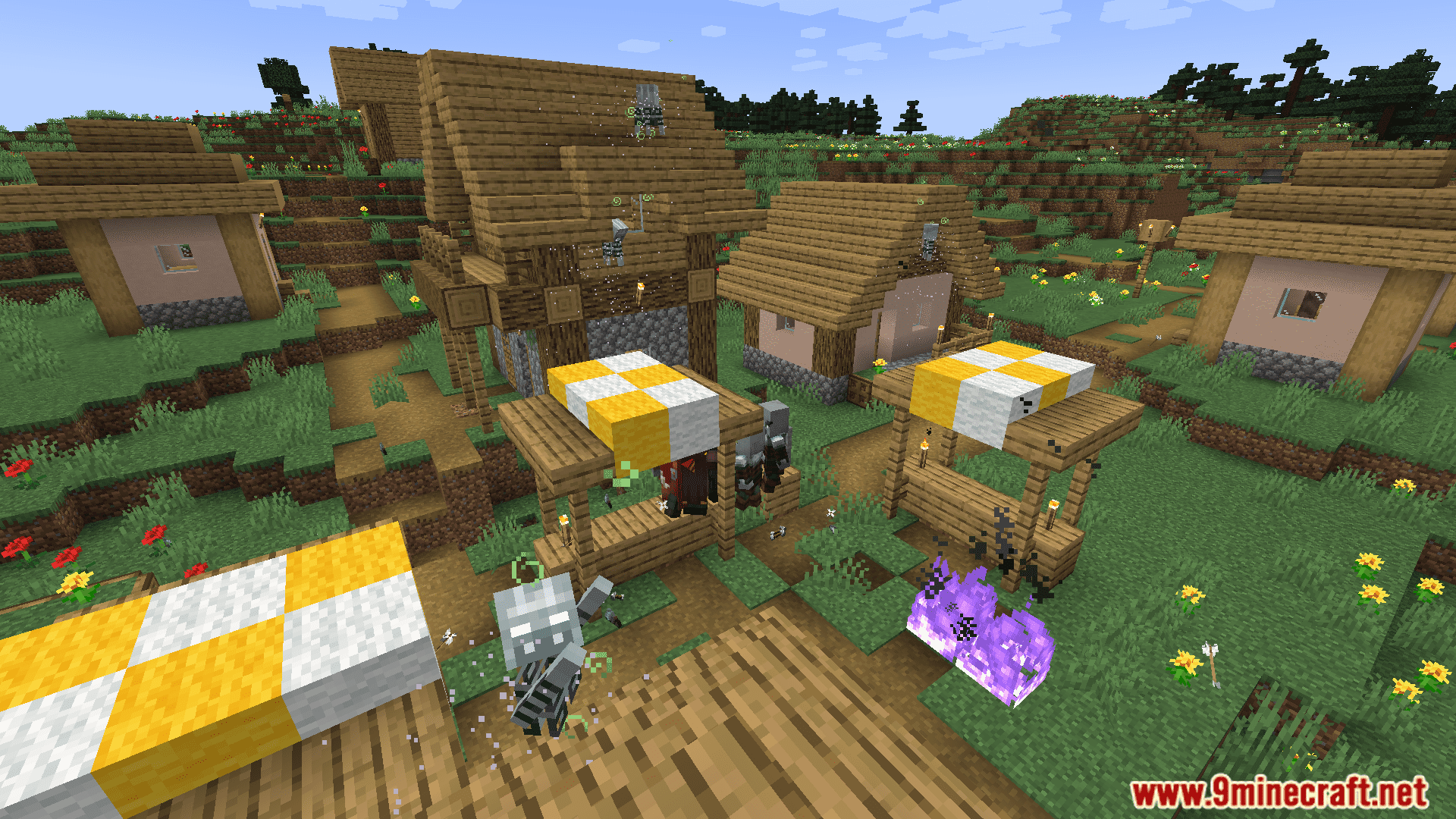 description_2 Illager Invasion Mod (1.20.4) - защититесь от новых врагов.