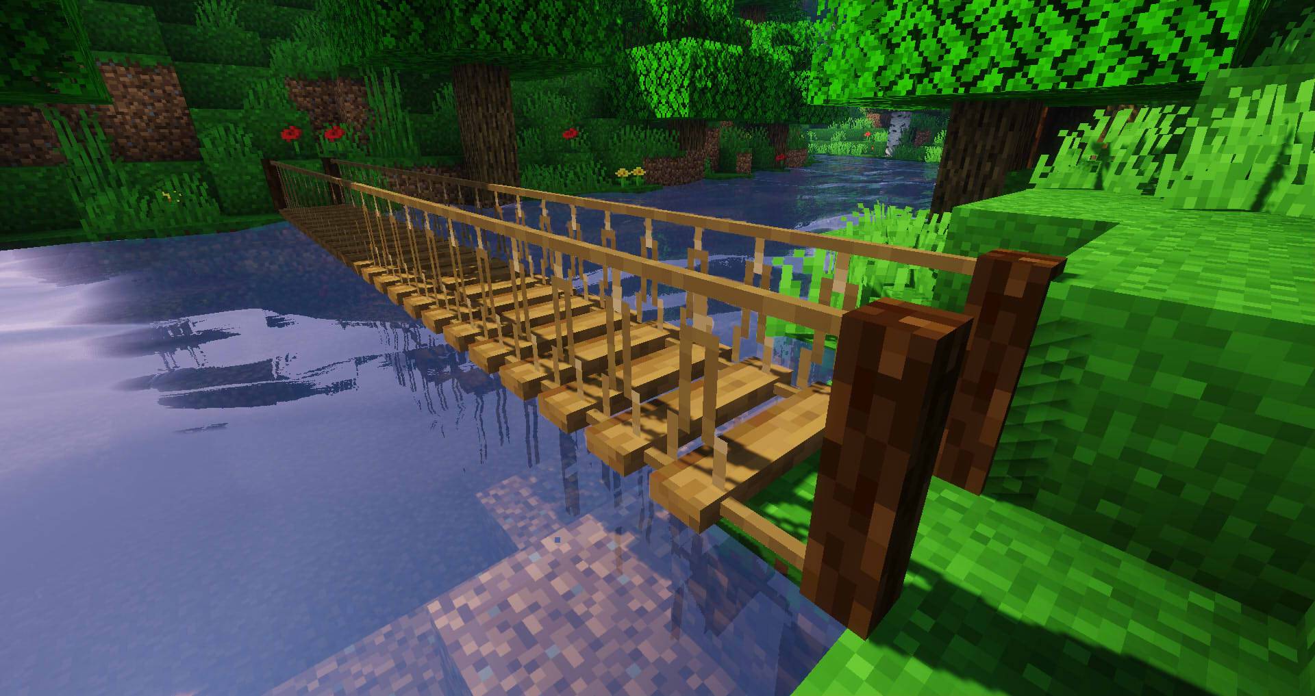 image 3 for Macaw's Bridges Mod (1.20.4) - Muchos tipos de puentes