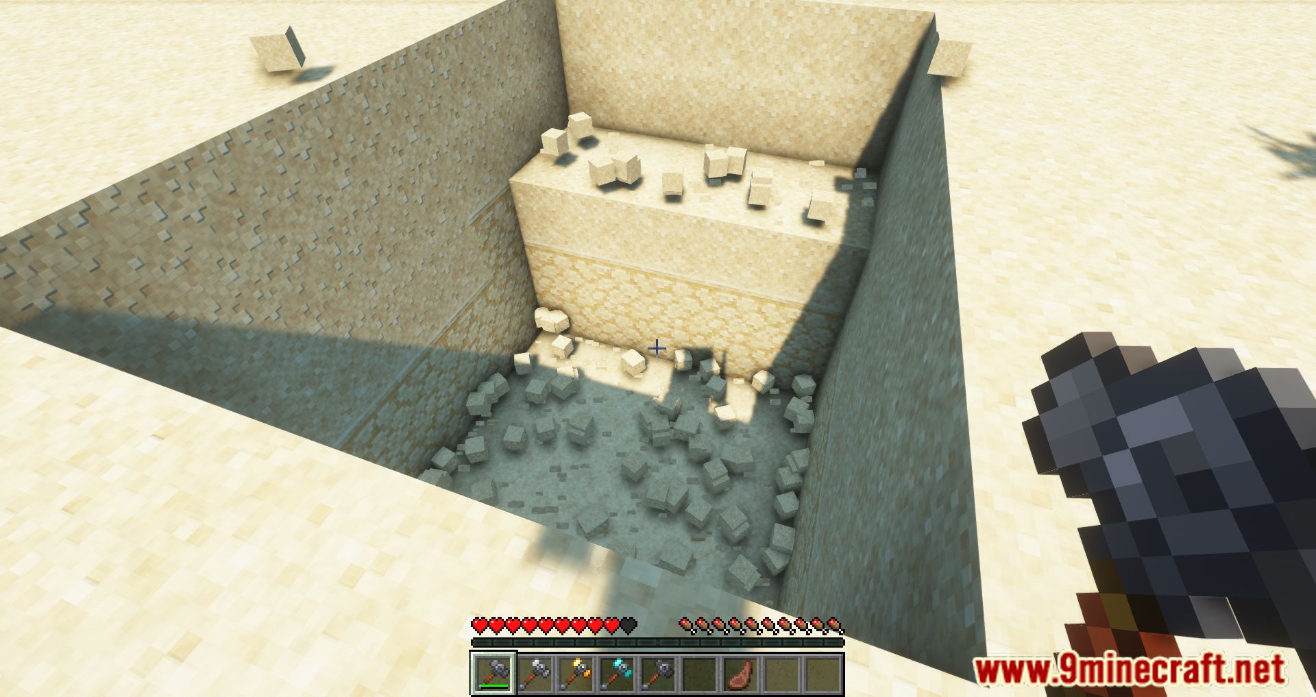 description_15 Just Hammers Mod (1.19.2) Forge Version - dig up a whole mountain if you want!