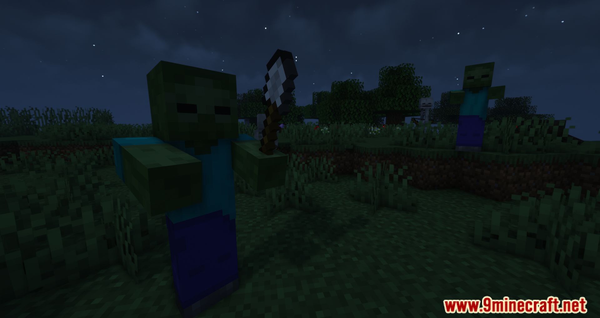 description_7 Farsighted Mobs Mod (1.20.4) - Осторожно, враг!