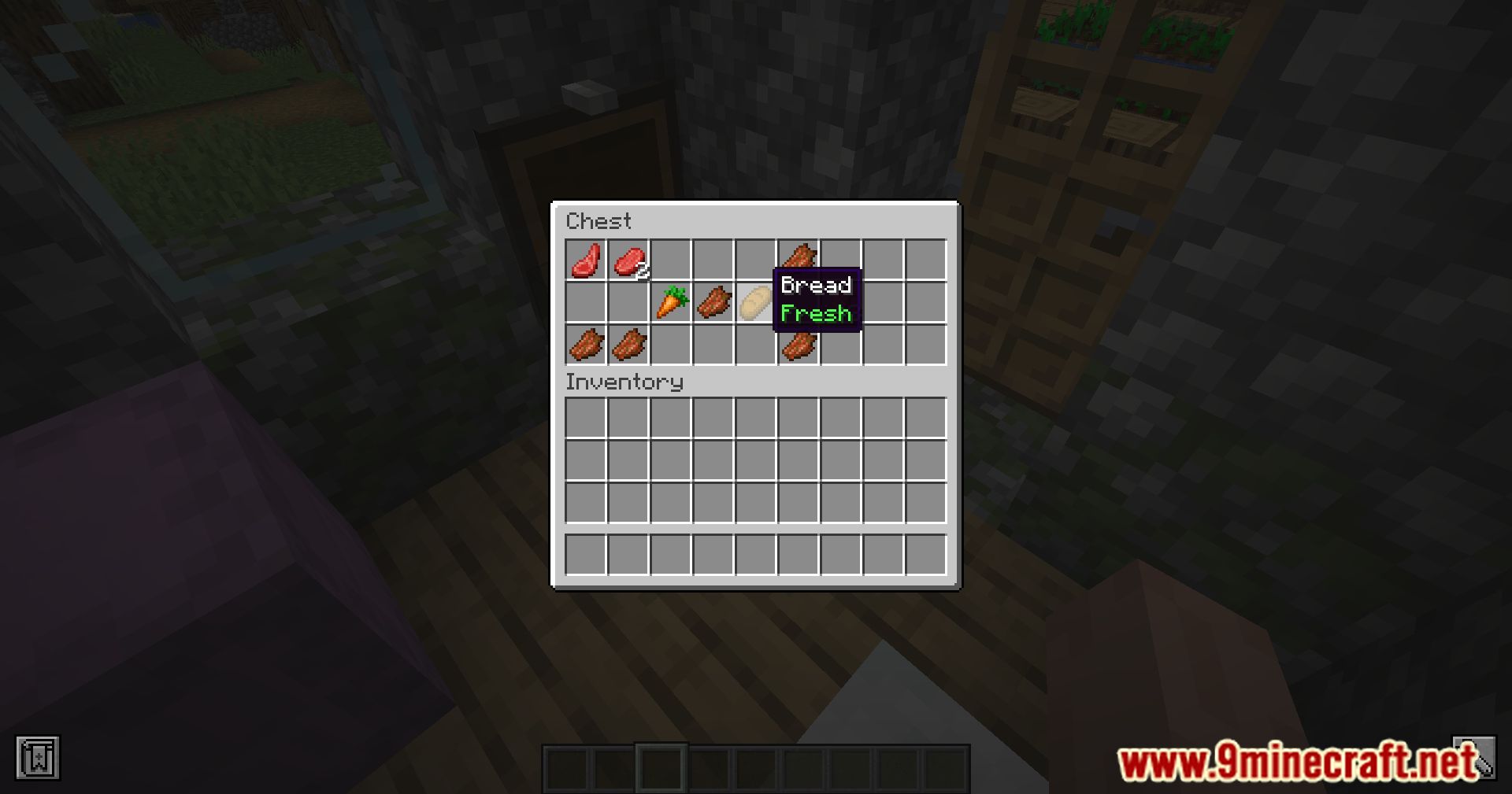 description_10 Spoiled Mod (1.20.4) - Spoil your food during your Minecraft survival journey!