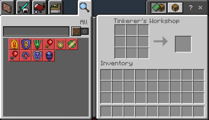 image 14 for Add-on Terraria Trinkets (1.20) - MCPE/Bedrock Mod