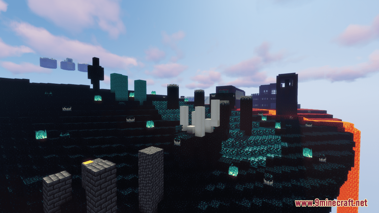 description_5 Parkour Illusion Map (1.20.4, 1.19.4) - parkour on the Mobius strip