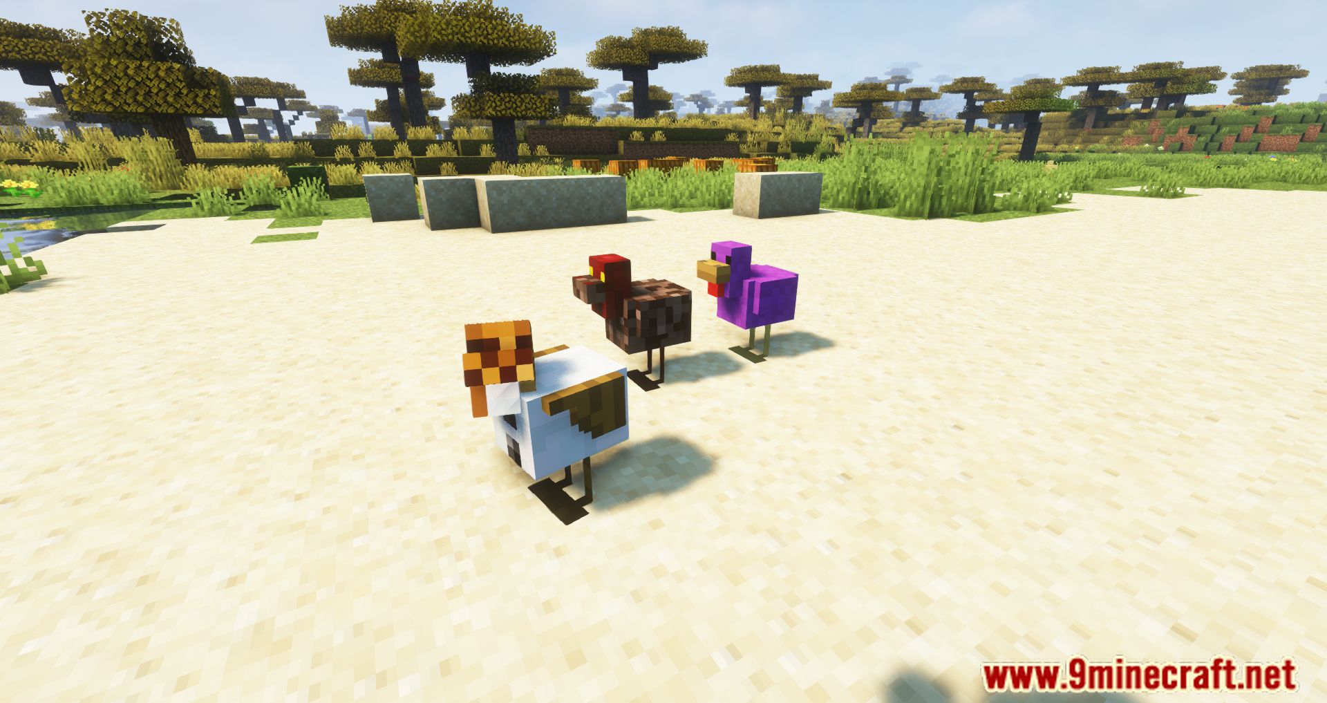 description_2 CreeperHost Presents Chickens Mod 1.19.2 - Chickens cackle less.