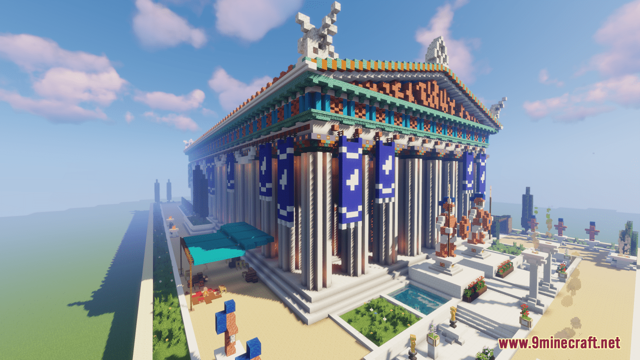 description_2 Map of the Temple of Athena in Greece (1.20.4, 1.19.4) - Parthenon