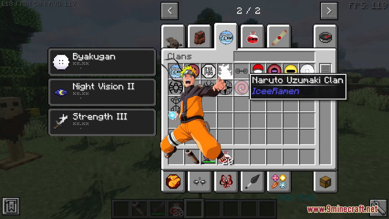 description_8 IceeRamen Naruto Mod (1.16.5) - The Art of All Nature