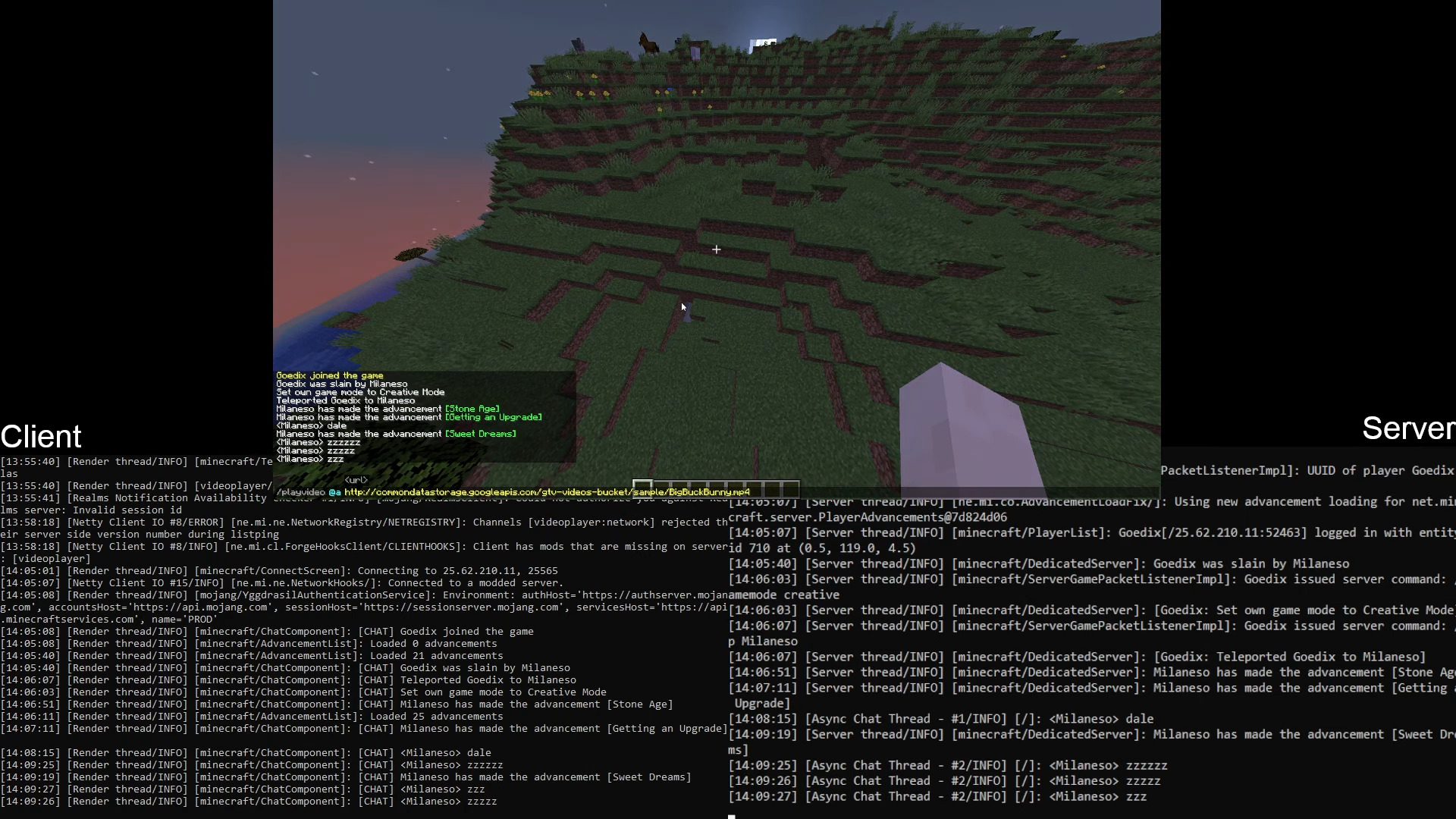 image 1 for Reproductor de vídeo Mod (1.20.4) - Ver Mp4 en Minecraft