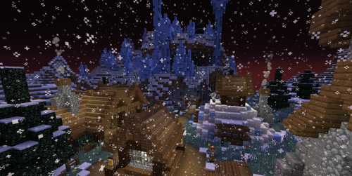 description_0 Aldea de nieve.