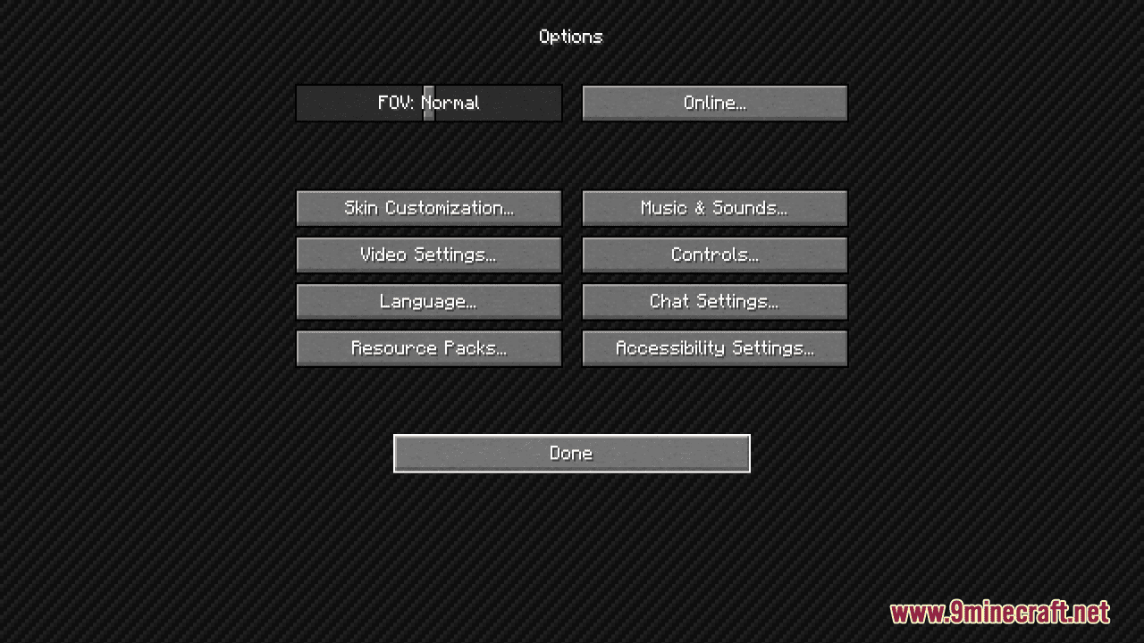 image 1 for Blue Neon GUI Resource Pack (1.20.4) - Texture set