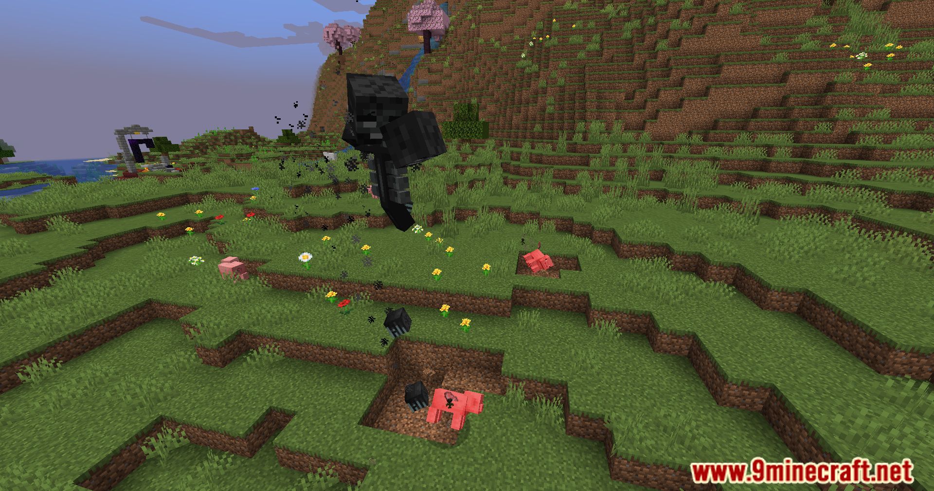 description_2 Plantillas de Netherite Mod Wither Drops (1.20.1) - recompensas de batalla mejoradas