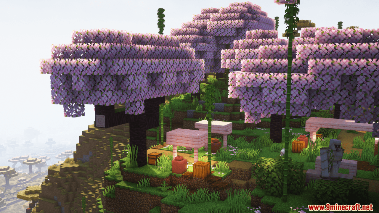 image 2 for Cherry Grove Villages Mod (1.20.4) - villages with vanilla design buildings