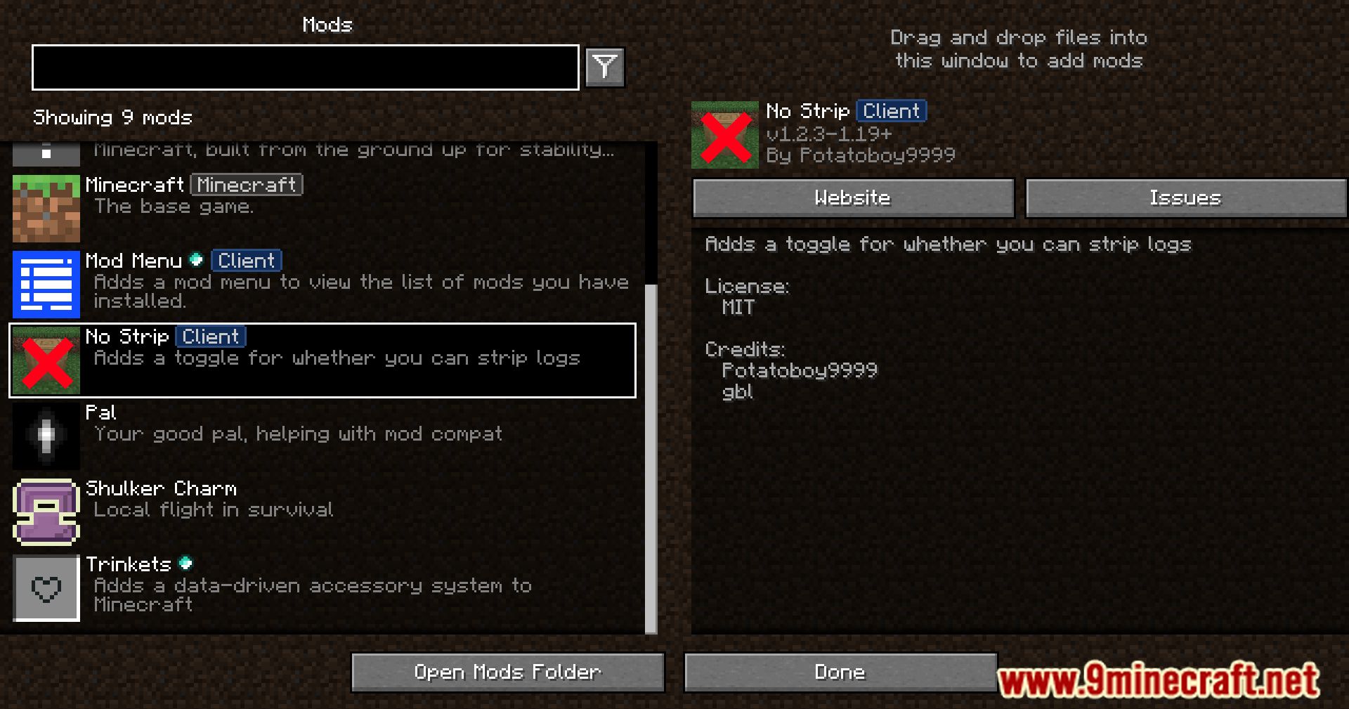 image 1 for No Strip Mod (1.20.4) - Provides a natural look