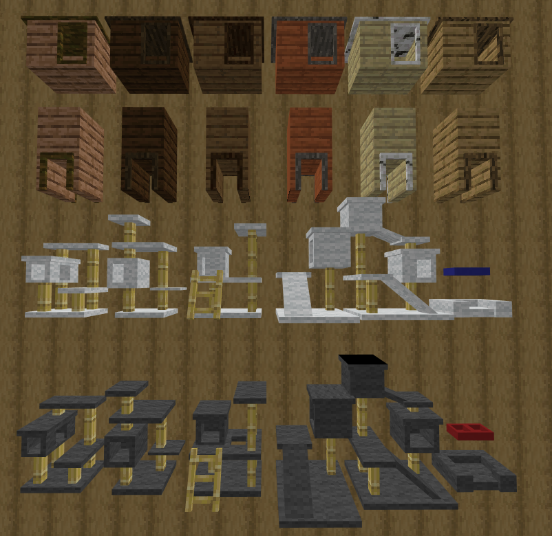 image 7 for Дополнение "Мебель для домашних животных" (1.20) - MCPE/Bedrock Mod