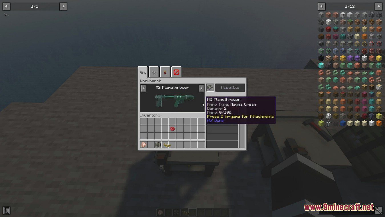description_13 Mo' Guns Mod (1.19.2) - automatic, pistol and SMG weapons