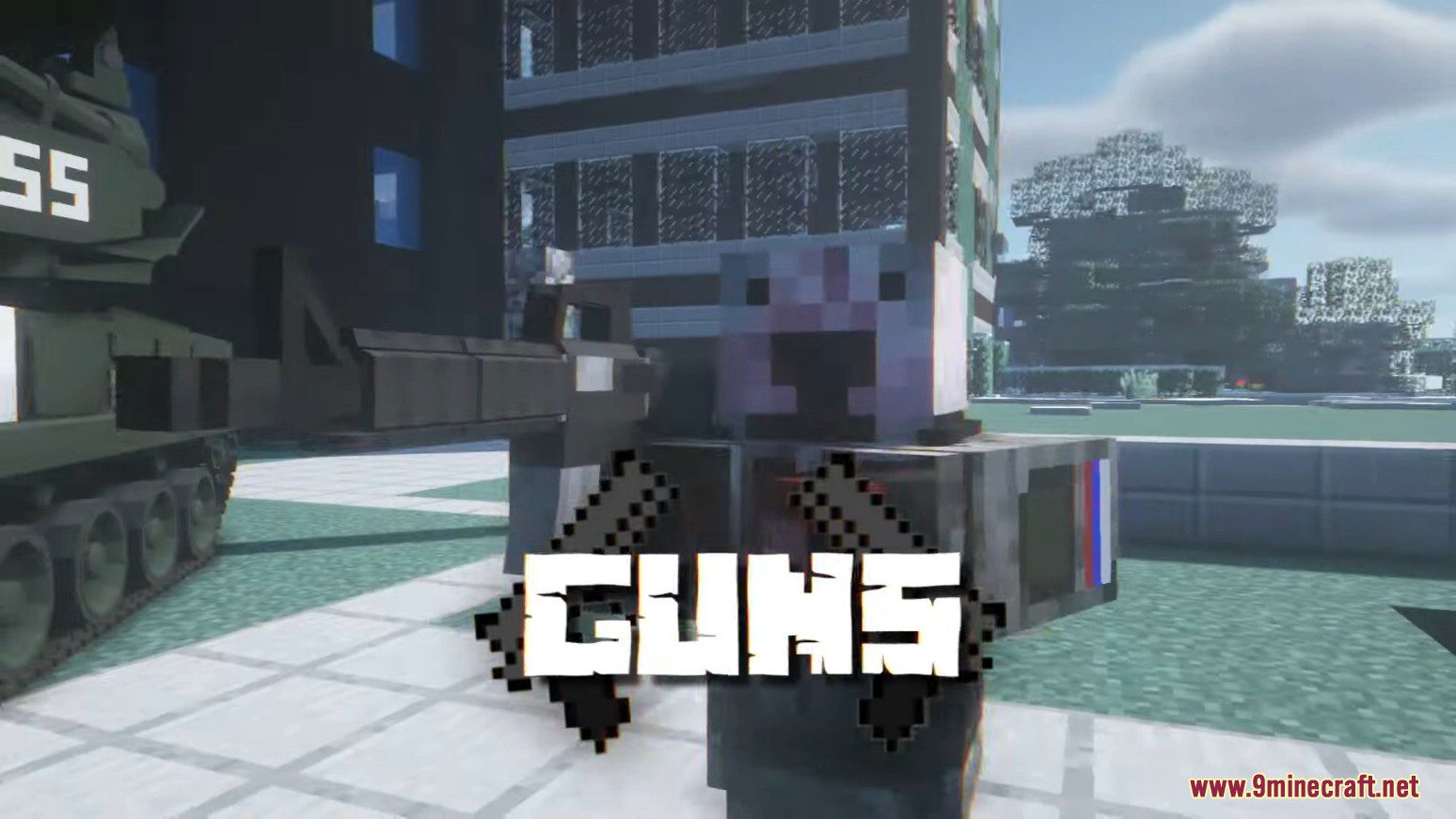 description_0 Battle Pack Mod Pack (1.12.2) - turn Minecraft into war!