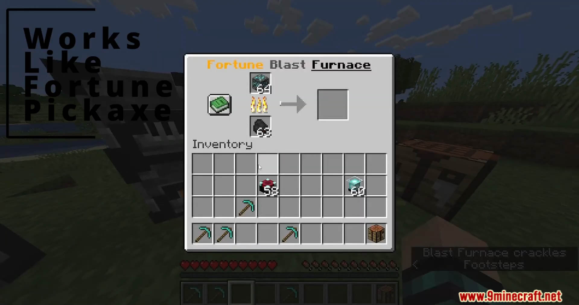 description_8 Fortune Blast Furnace Datapack (1.20.4, 1.19.4) - Unleash prosperity with advanced smelting!