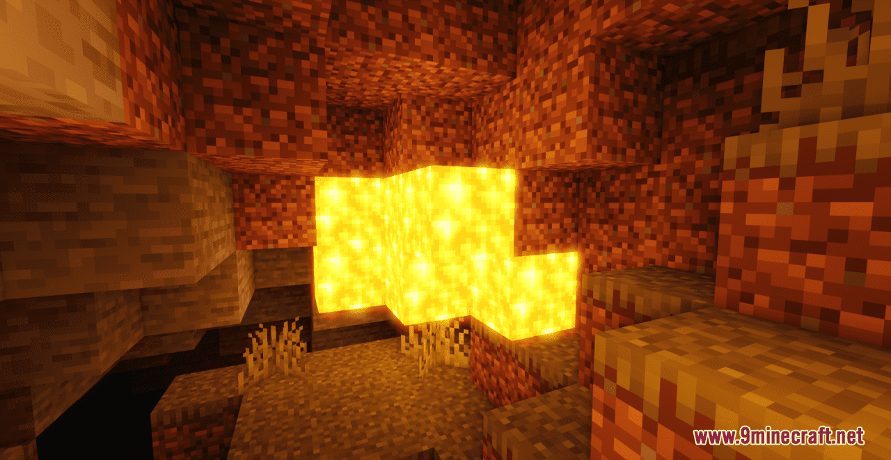 description_4 Glorious Glowstone Resource Pack (1.19.3, 1.18.2) - texture pack