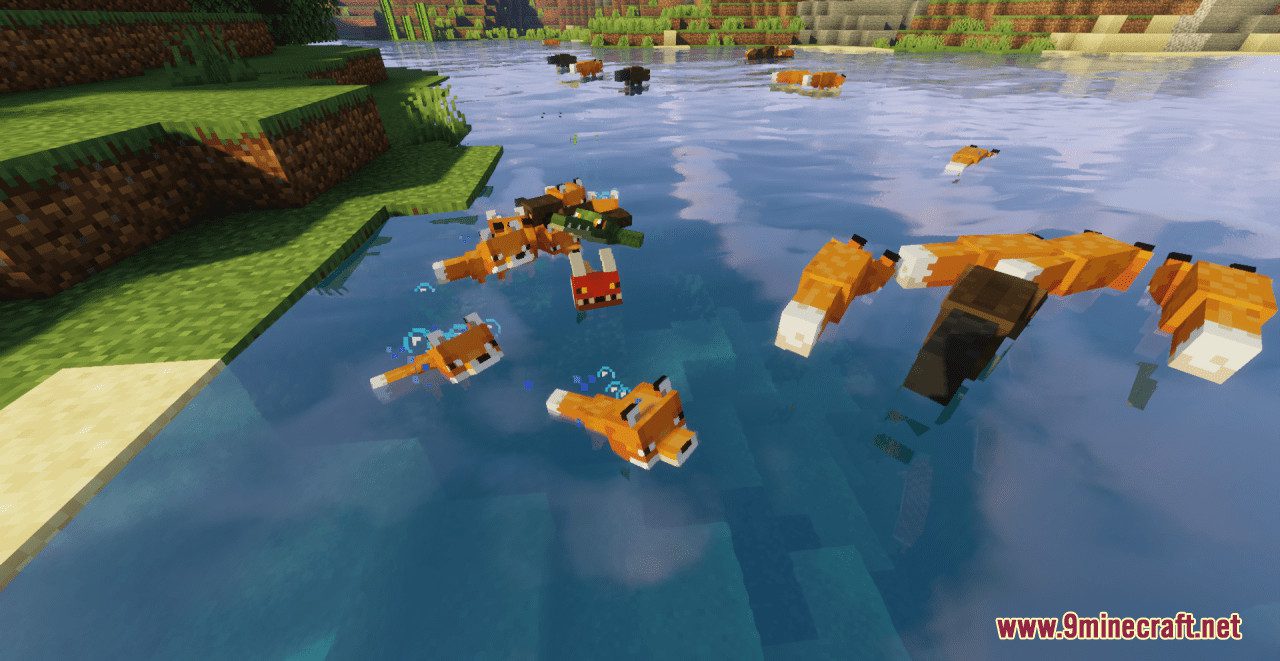 description_9 Fox Variety Resource Pack (1.19.3, 1.18.2) - текстурный пакет