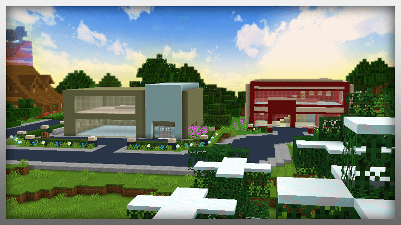 description_1 MrCrayfish's Town Replica | Карта для Minecraft