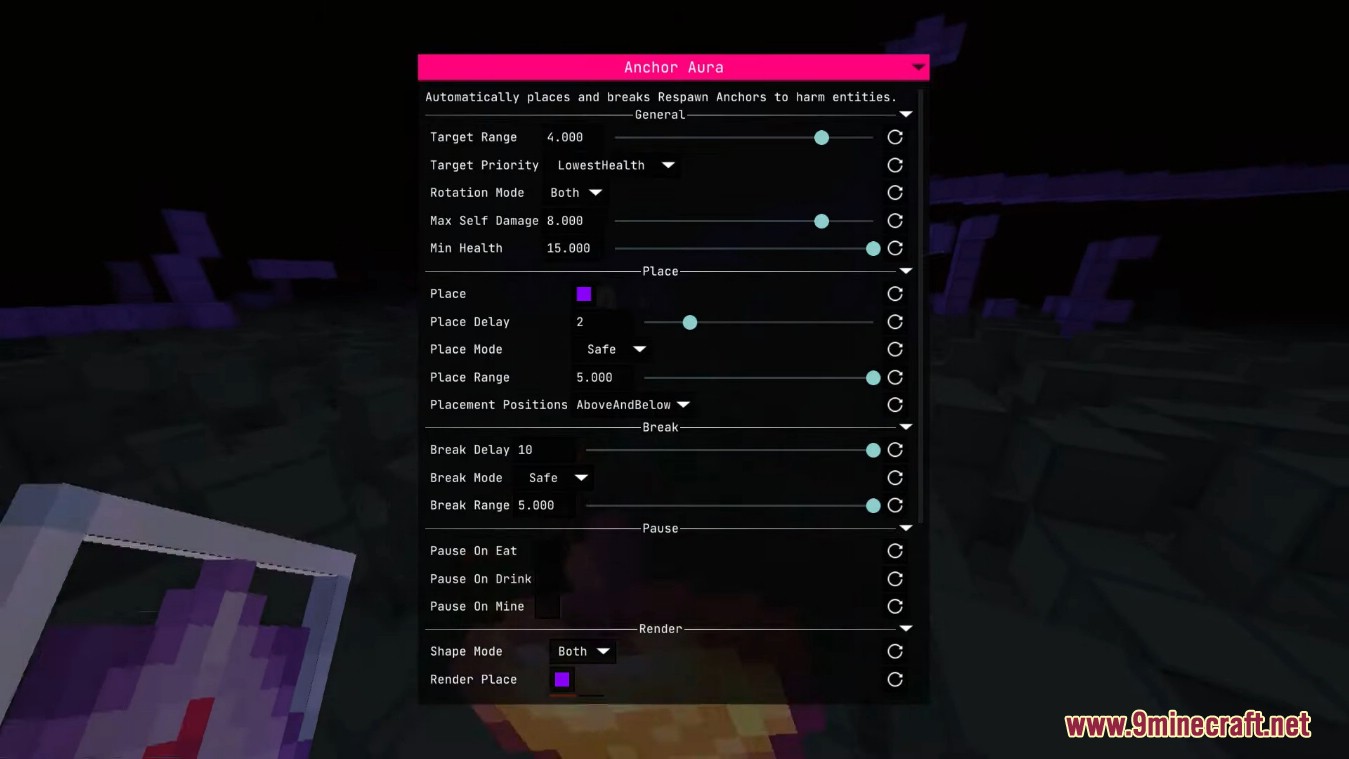 description_1 Meteor client mode (1.20.2) - Xray, HUD, Fly